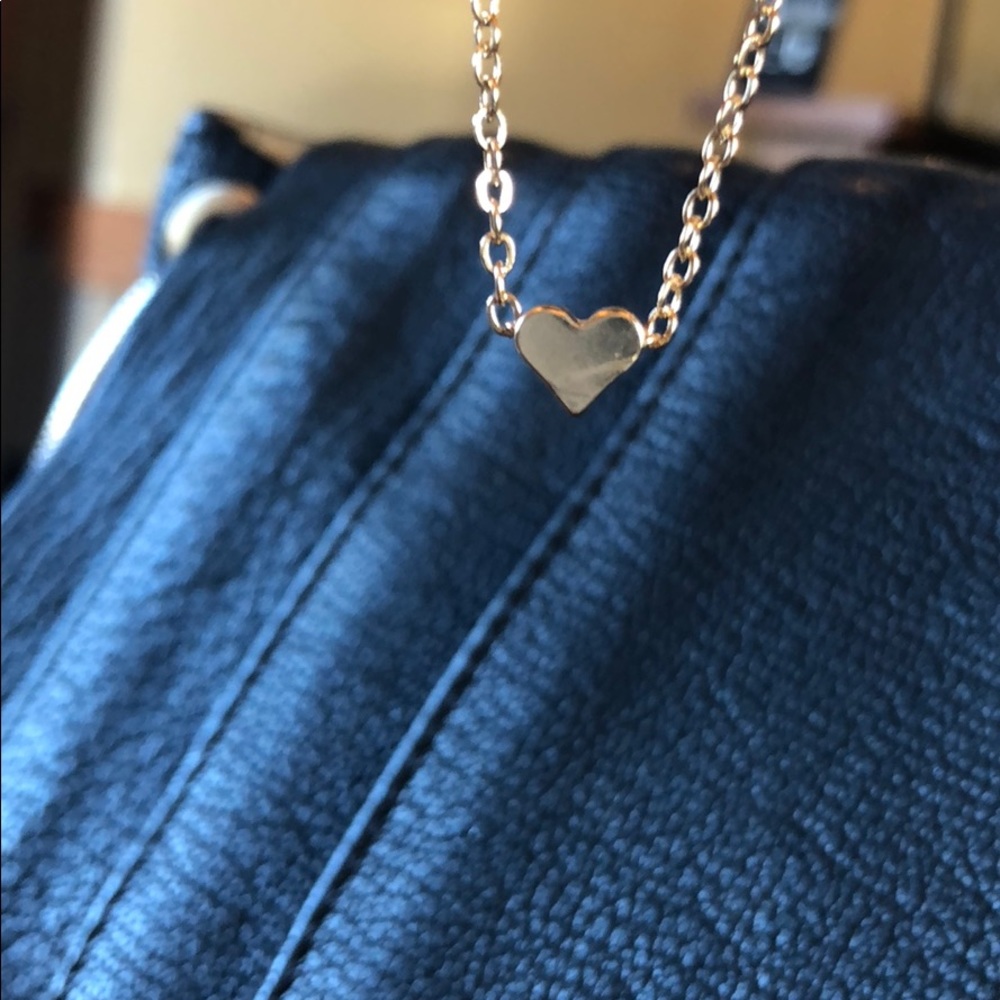 ✨HP!! Gold Plated Heart Choker Necklace✨ - Picture 2 of 3